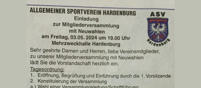 Mitgliederversammlung